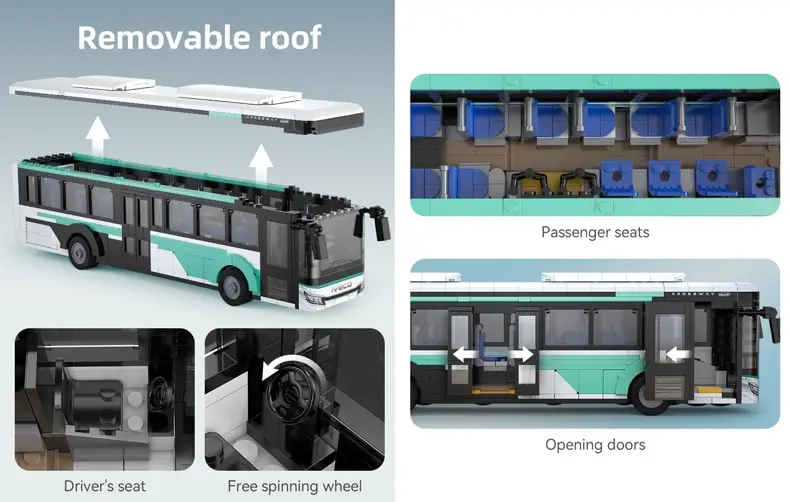 City Passenger Bus Building Model 🚌🧱