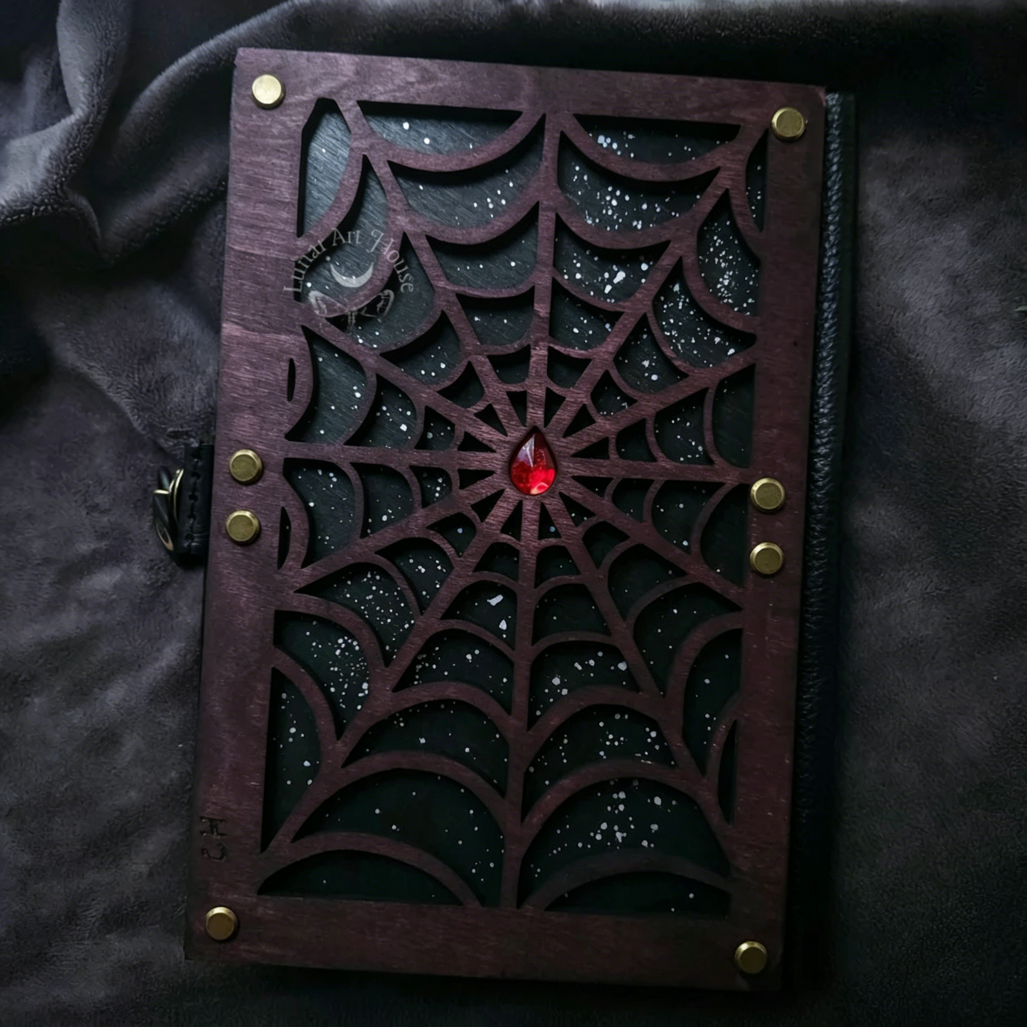 Handmade Gothic Hidden Key Journal 🕷️🖤