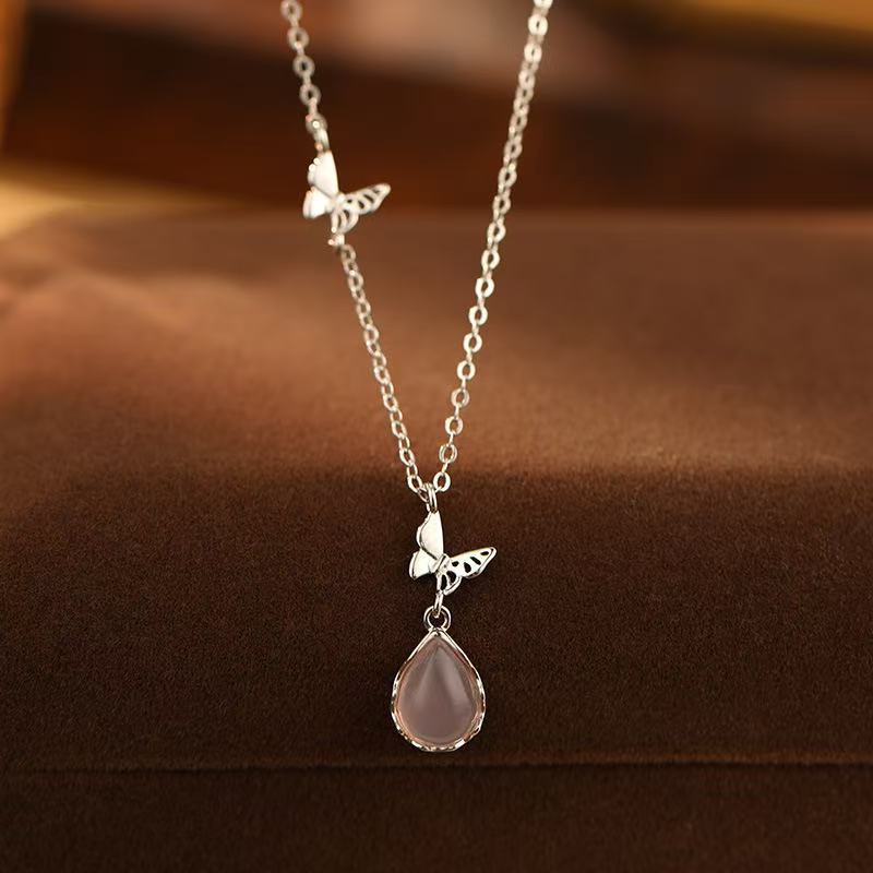 Rose quartz -【Necklace】| 925 silver