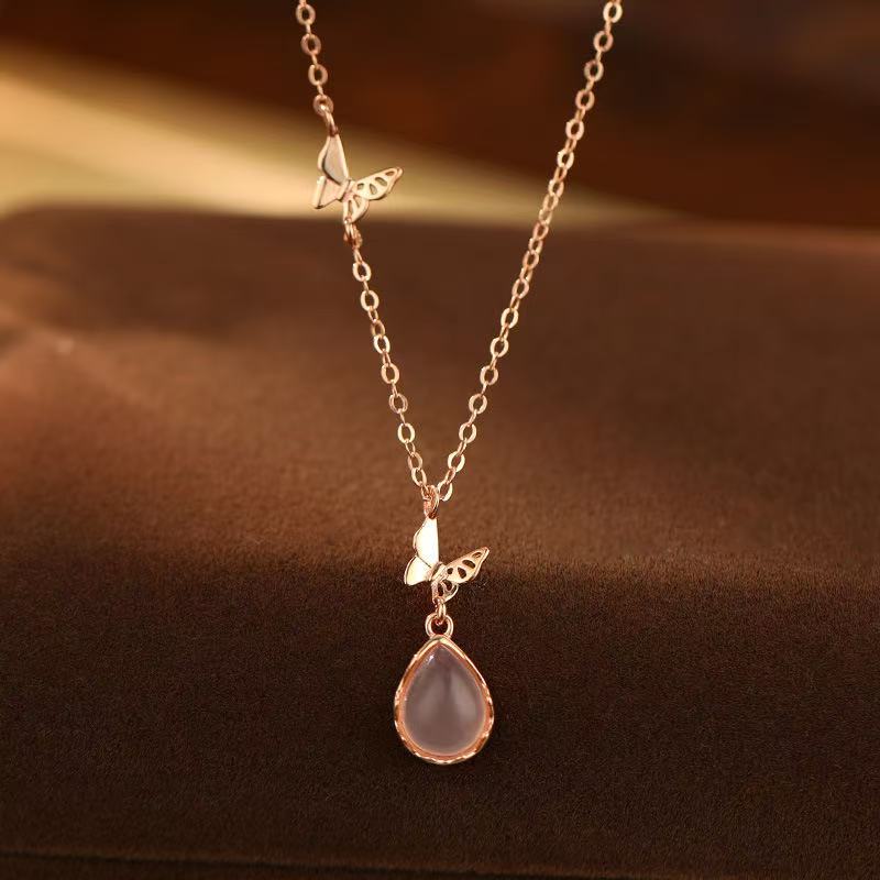 Rose quartz -【Necklace】| 925 silver