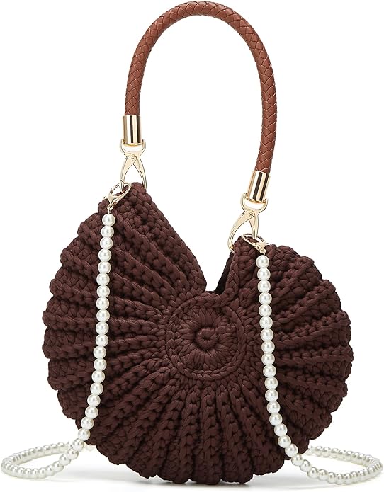 Bohemian Crochet Seashell Handbag 🐚👜