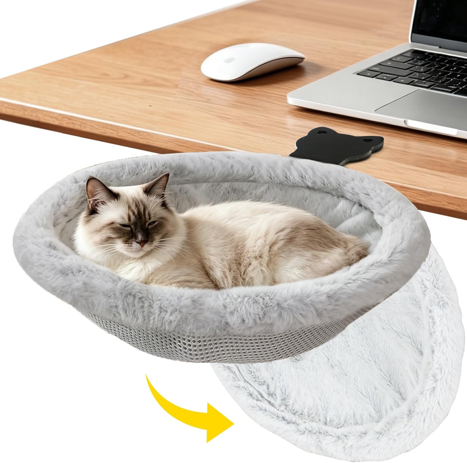 🐱 Desk‑Clamp Cat Bed – A Cozy Spot Right Beside You