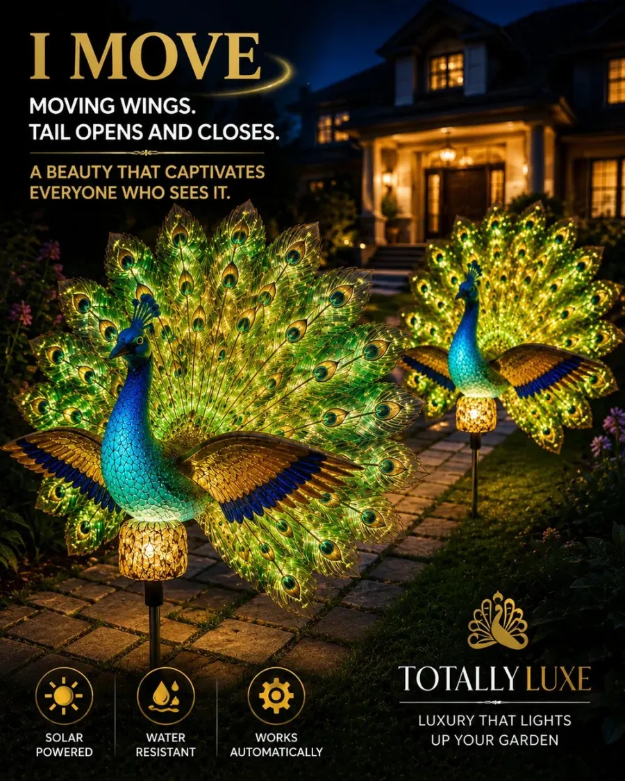 🦚 A Masterpiece in Motion – For Your Garden