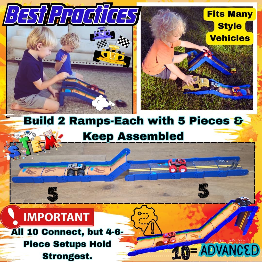 Creative Track & Ramp Builder Set 🚗💨