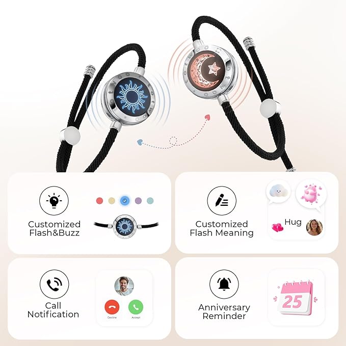 Sun Moon Smart Touch Bracelet 🌙☀️