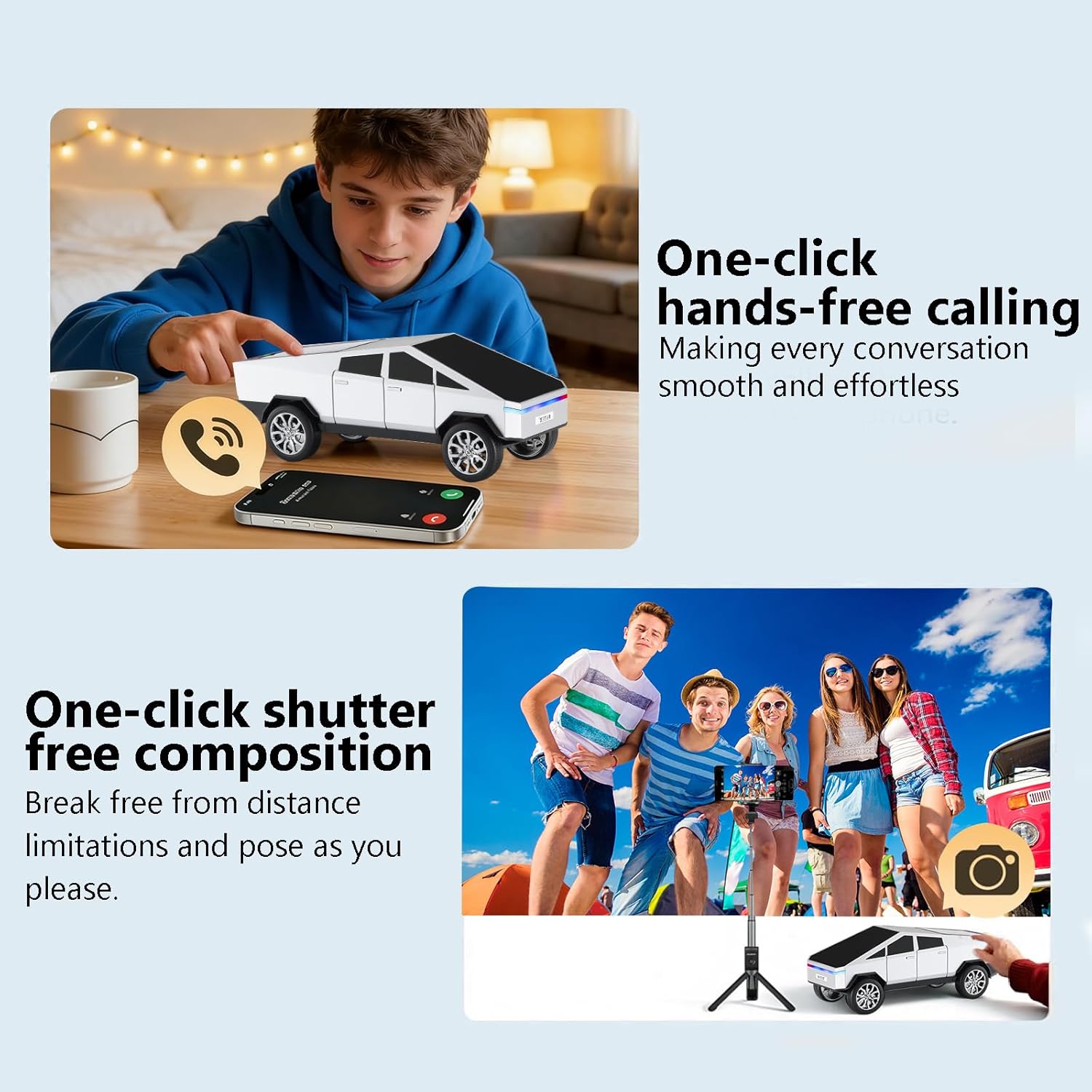 Cybertruck Style Portable Bluetooth Speaker 🚀🔊