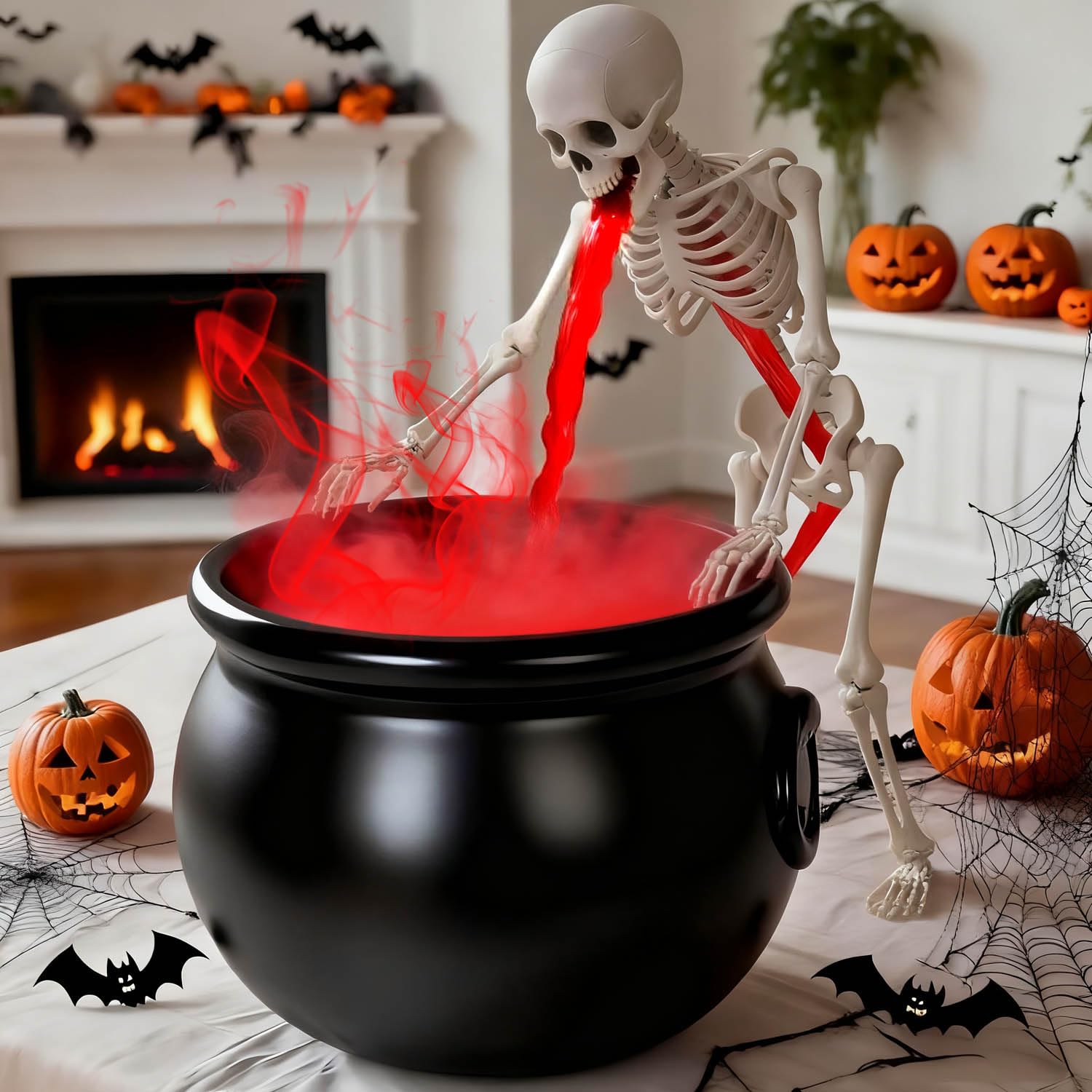 🧙‍♀️ Halloween Mist Maker Fogger Set – DIY Spooky Cauldron Decor