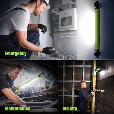 Magnetic LED work light for outdoor and emergency use