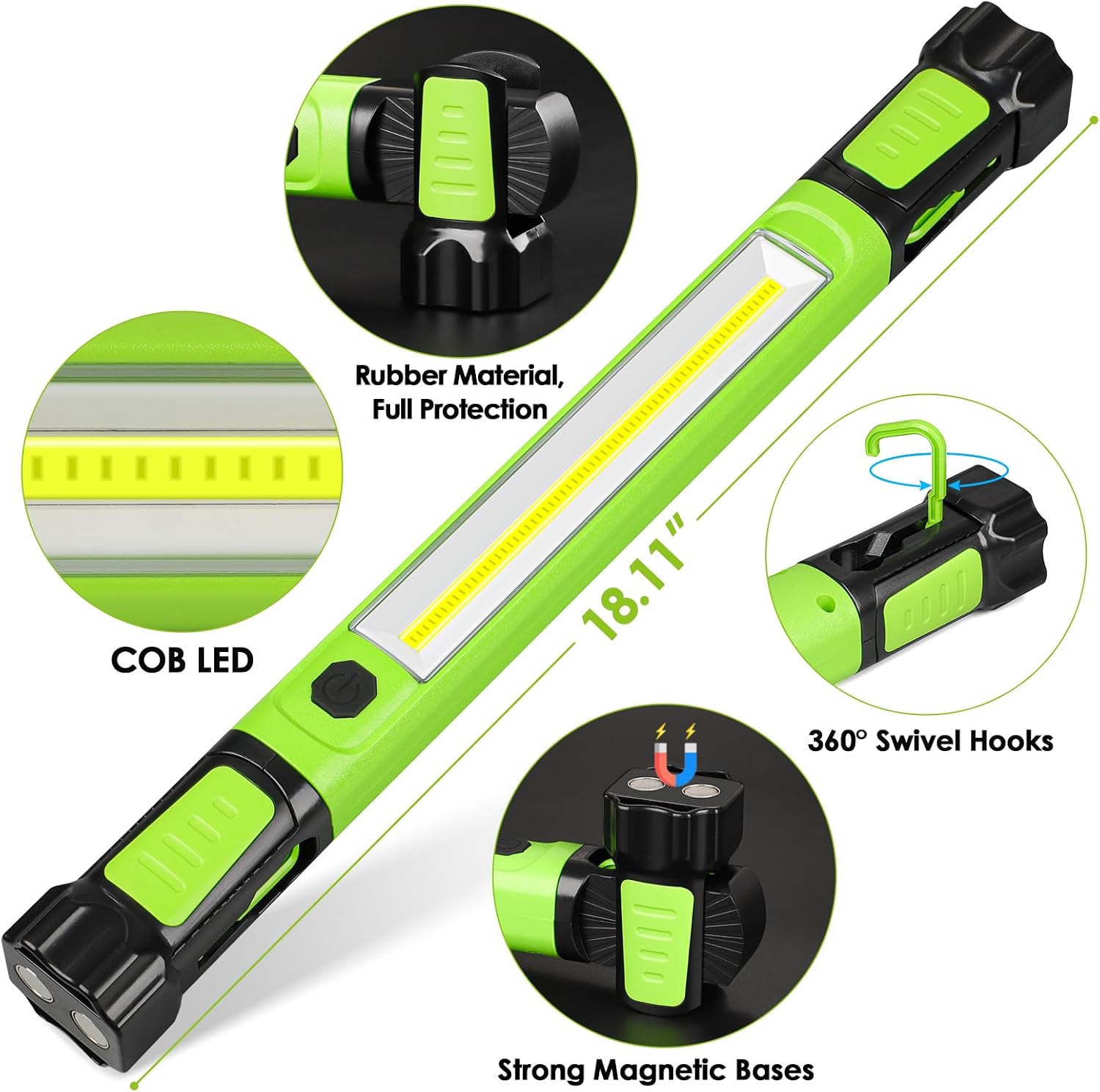 🔥 LAST DAY 49% OFF | 3000LM Magnetic Rechargeable LED Work Light 💡🔧