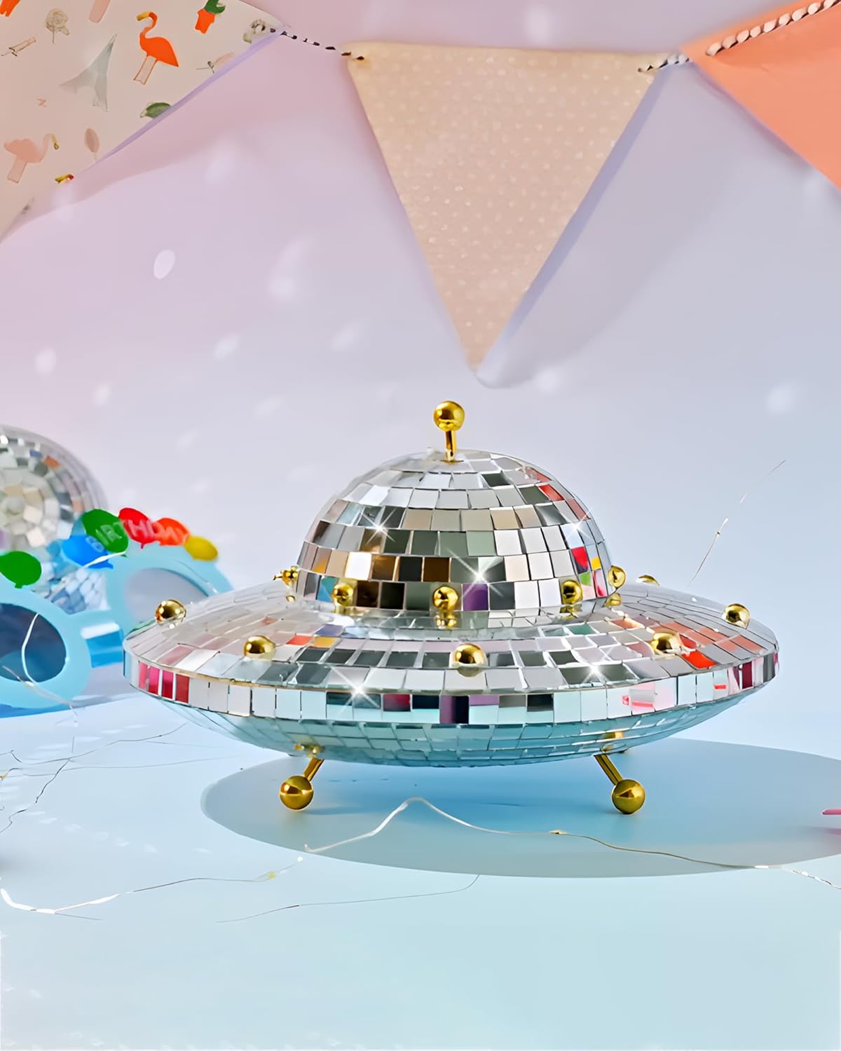UFO Disco Ball Decor 🛸✨