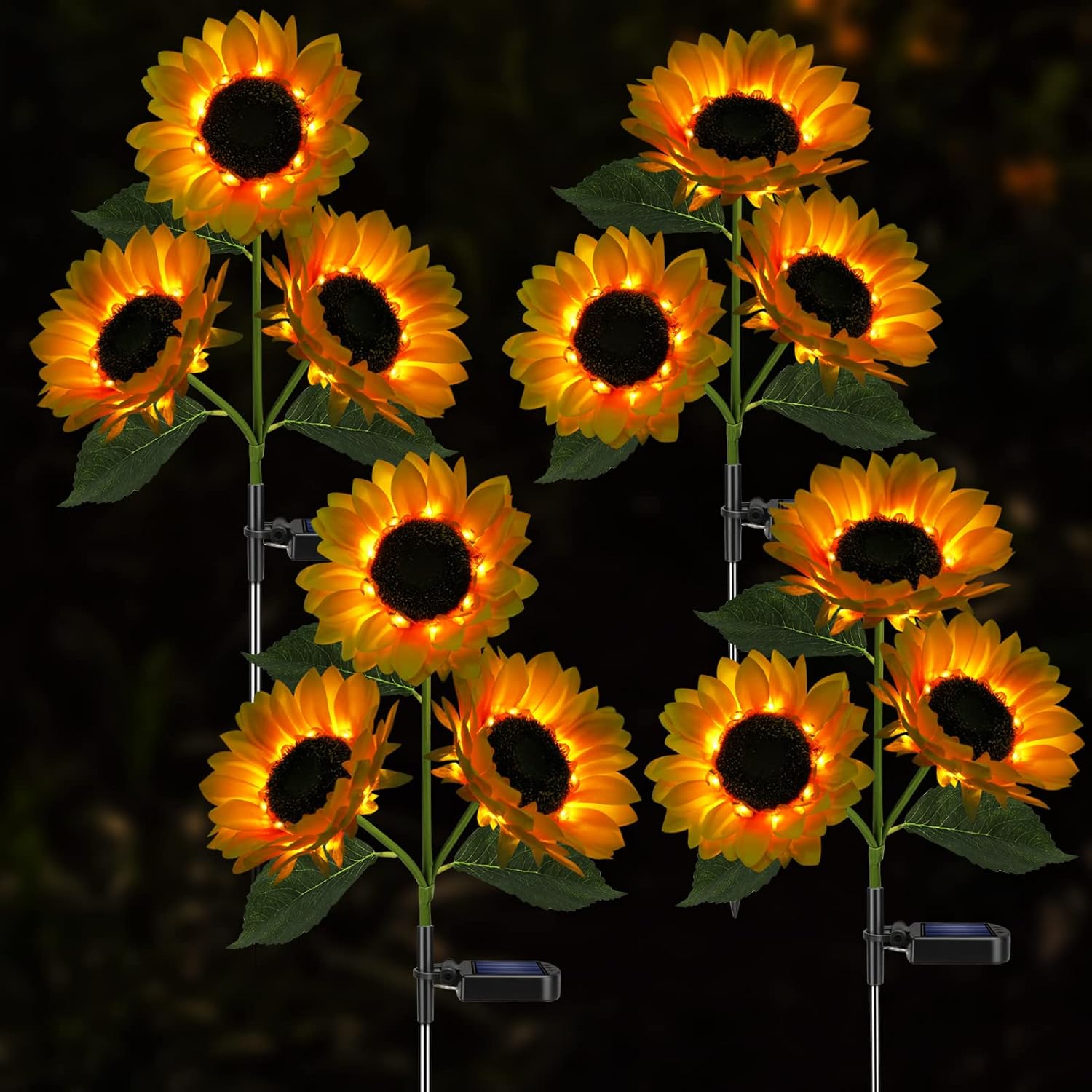 Solar Sunflower Garden Lights 🌻✨