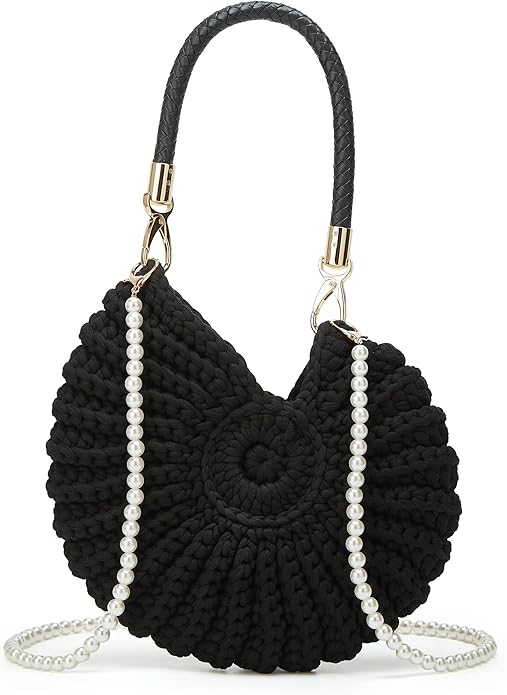 Bohemian Crochet Seashell Handbag 🐚👜