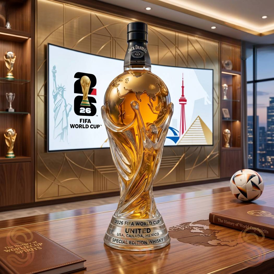 🥃 World Cup 2026 Trophy Whiskey Decanter – Toast to Glory