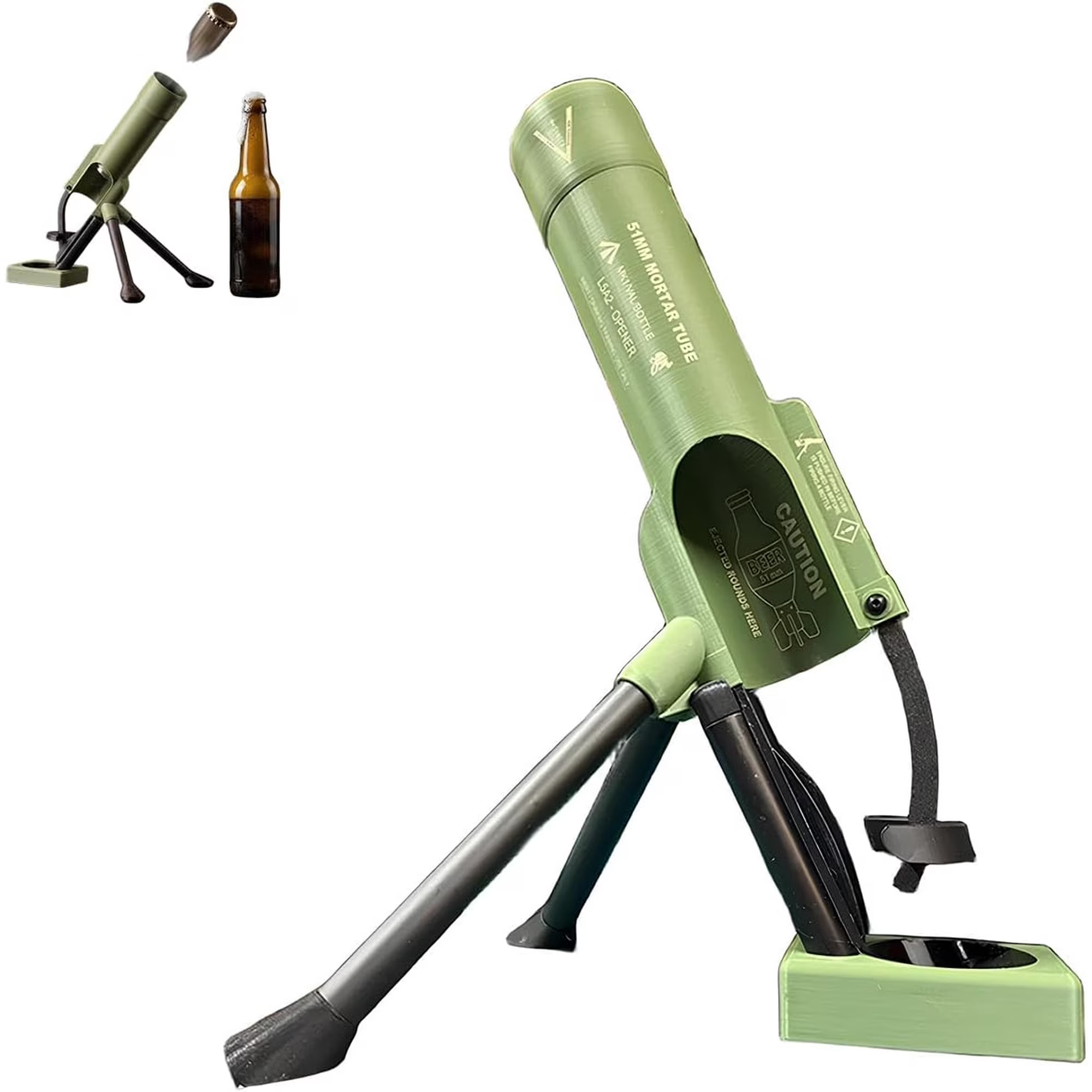 Fun Tactical Mortar Bottle Opener 💥✨