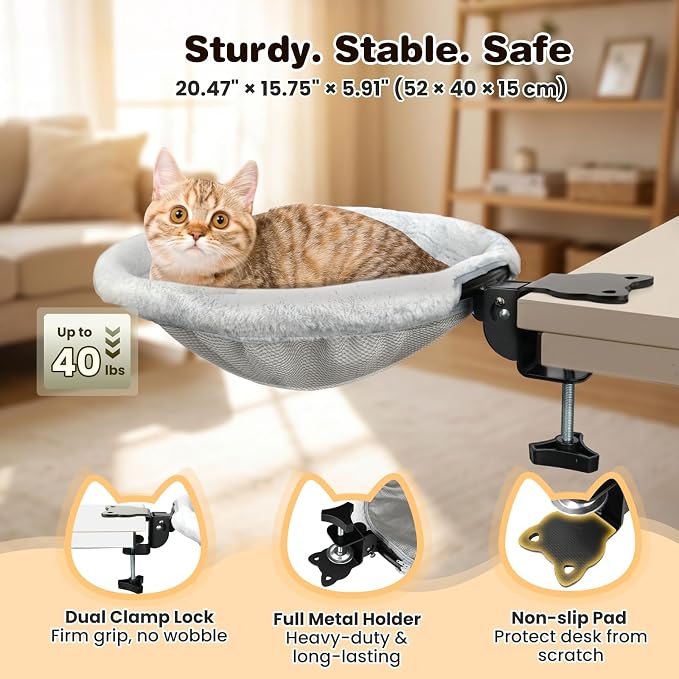 VavoPaw foldable cat desk bed saving workspace