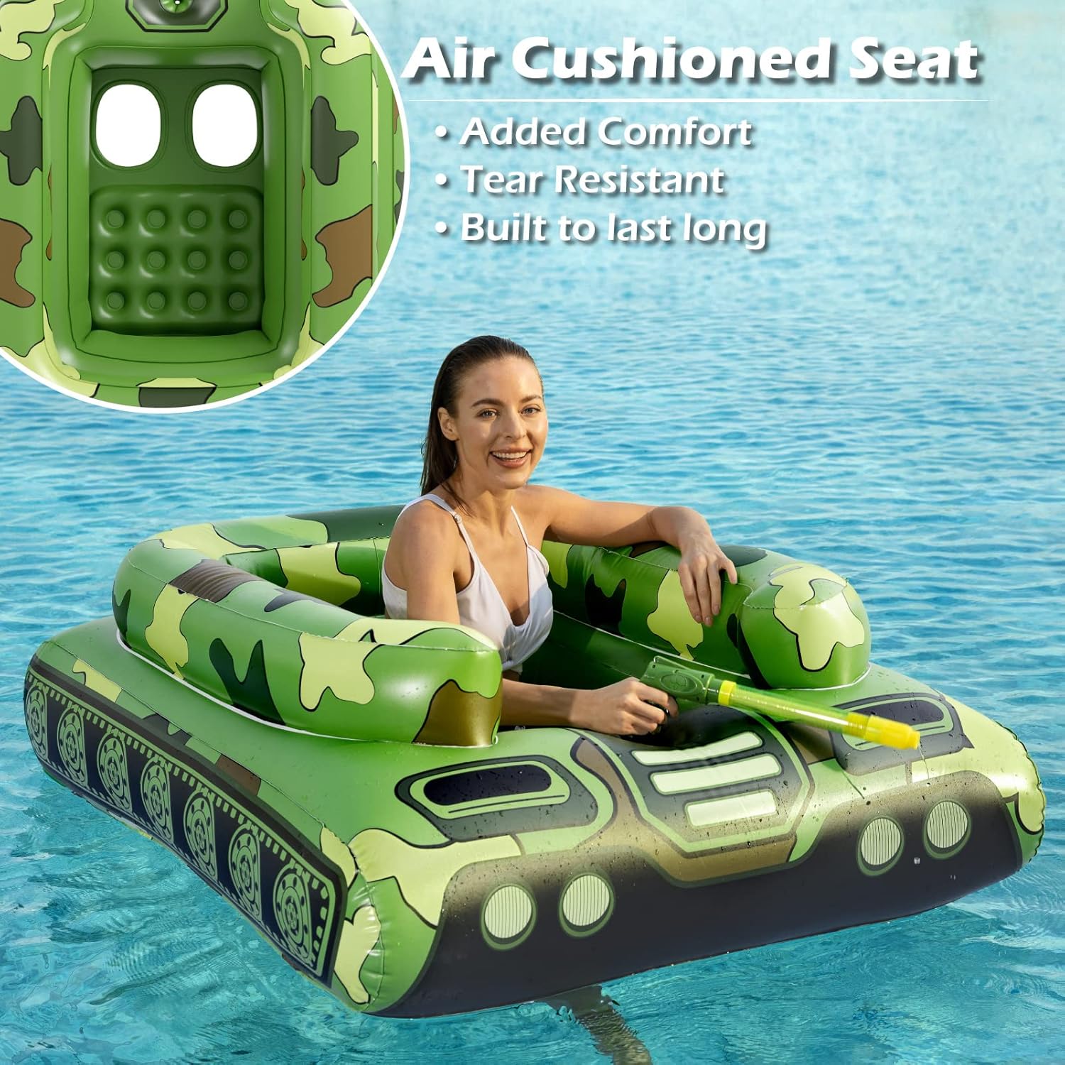 💦 Tank Float + Water Cannon = Ultimate Pool Battle