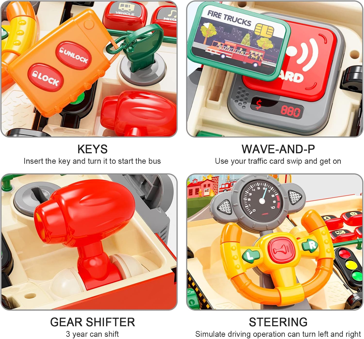 Kids Fire Truck Driving Toy 🚒🔥