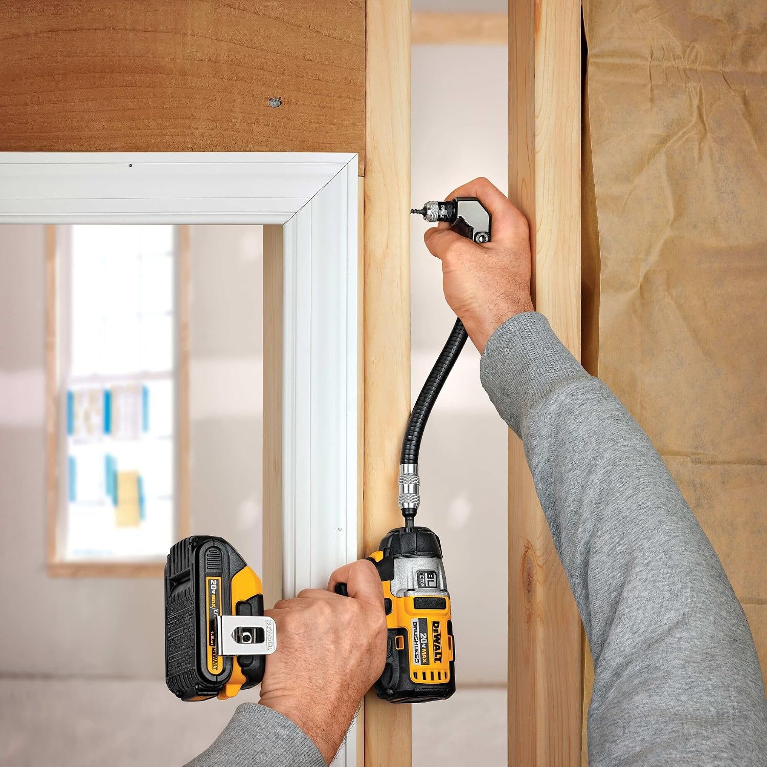 🔥 LAST DAY: 49% OFF 🔥 90° Right Angle Drill Adapter – Perfect for Tight Spaces! 🛠️⚡