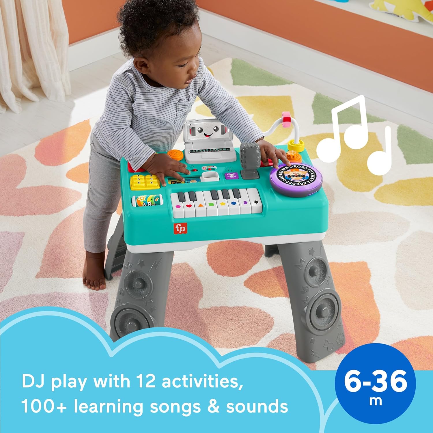 🎵 Musical DJ Activity Table for Toddlers