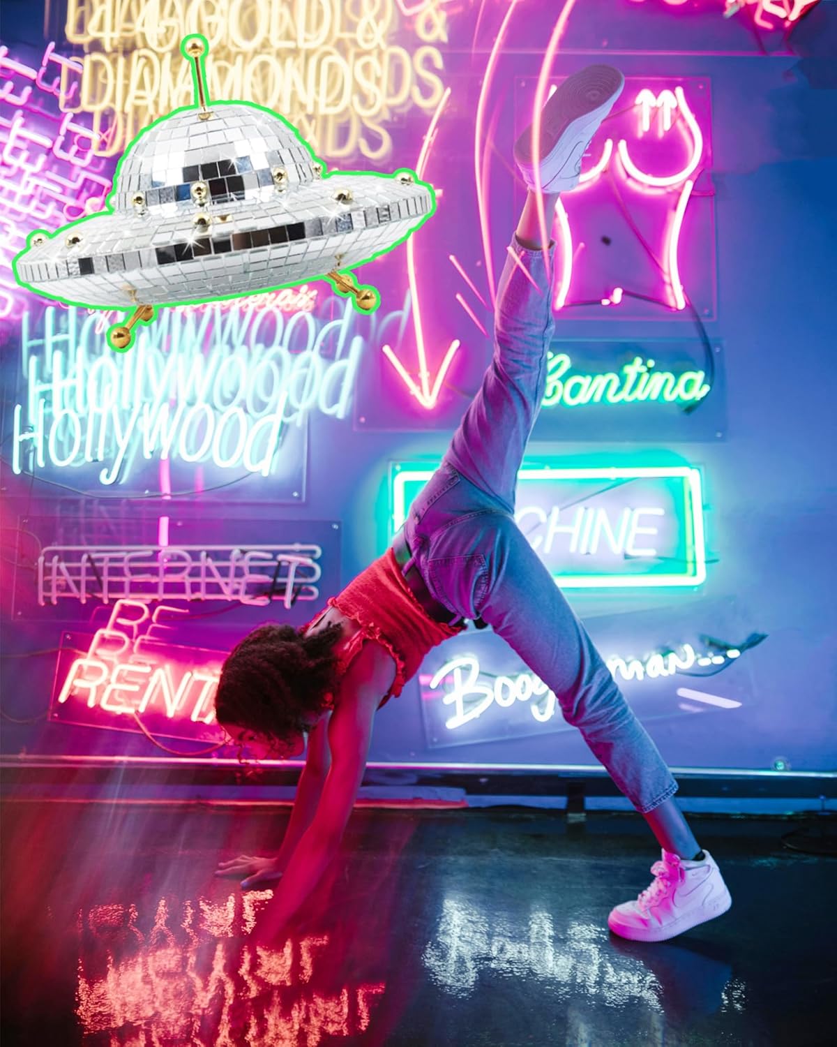 UFO Disco Ball Decor 🛸✨