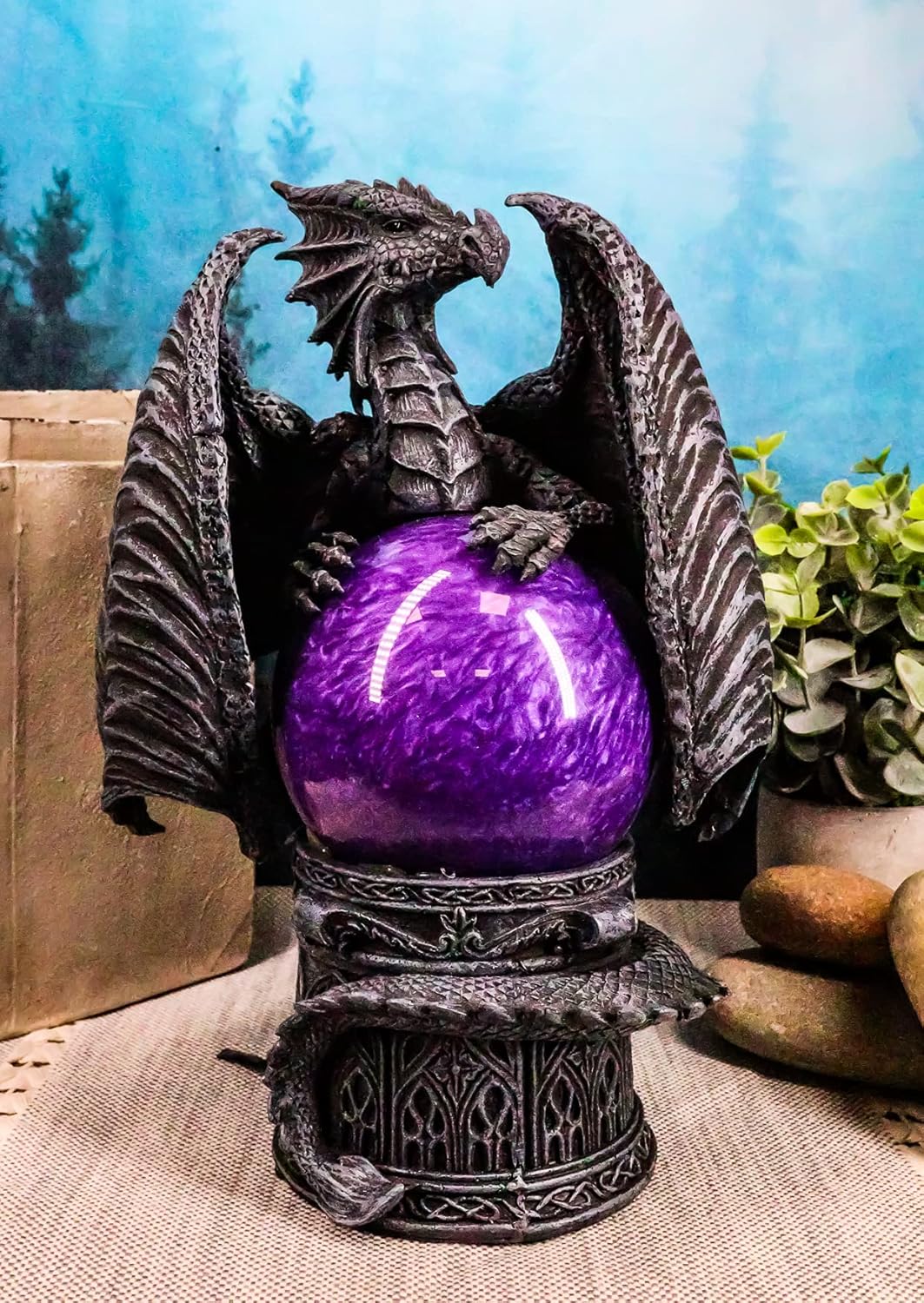 🐉 Purple Dragon Sandstorm Globe – Fantasy Decor & Mini Tornado