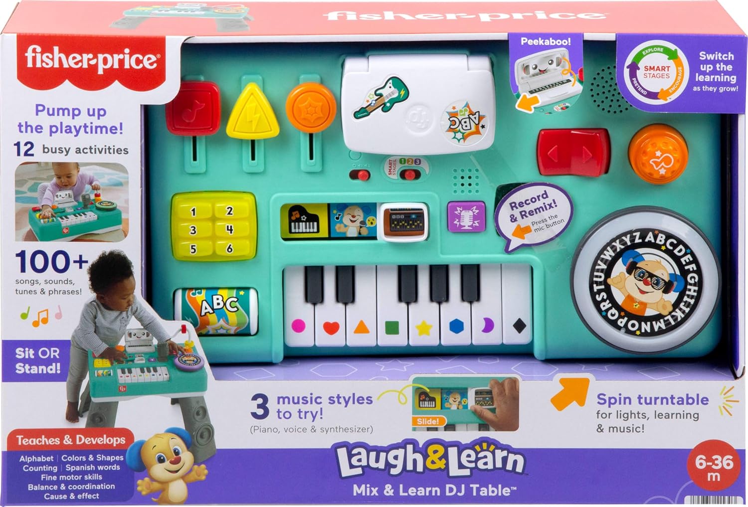 🎵 Musical DJ Activity Table for Toddlers