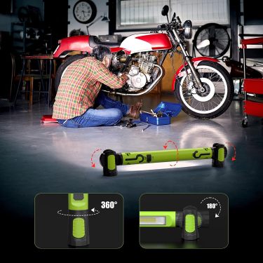 3000 lumen LED work light showing portable design