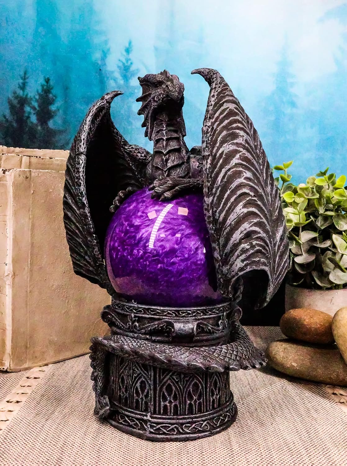 🐉 Purple Dragon Sandstorm Globe – Fantasy Decor & Mini Tornado