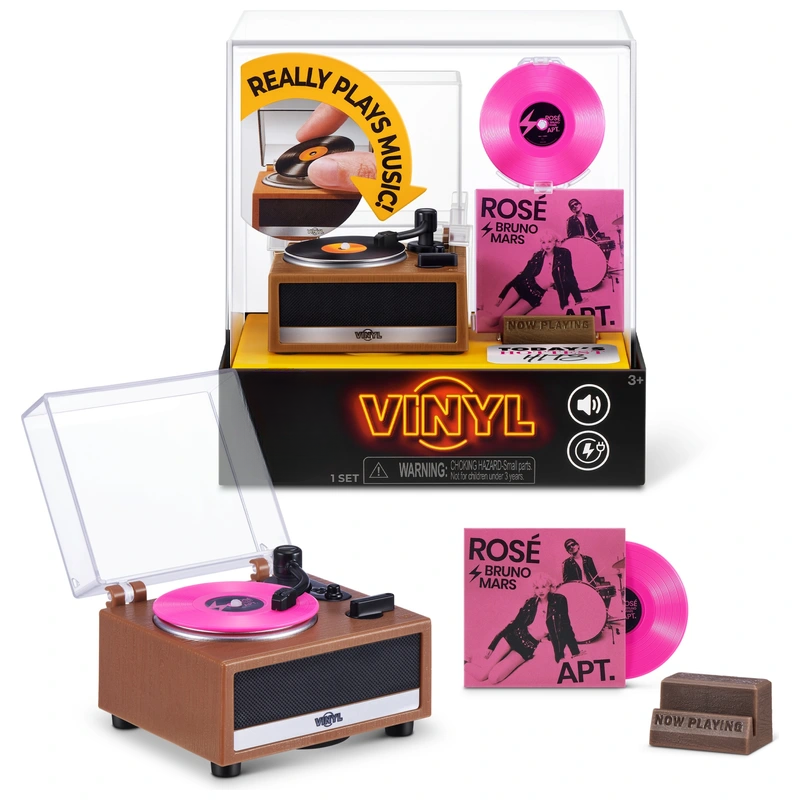 🎵 Mini Turntable. 5 Mystery Vinyls. Endless Surprises.