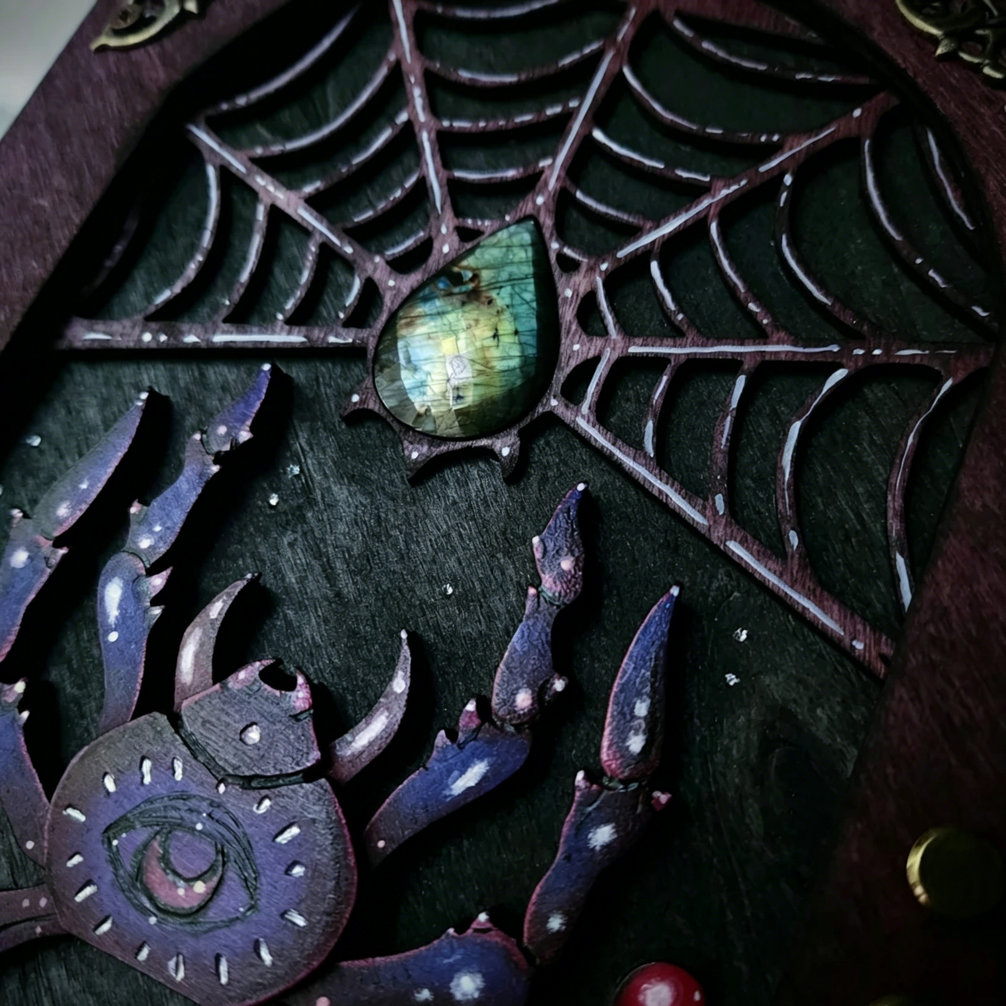Handmade Gothic Hidden Key Journal 🕷️🖤