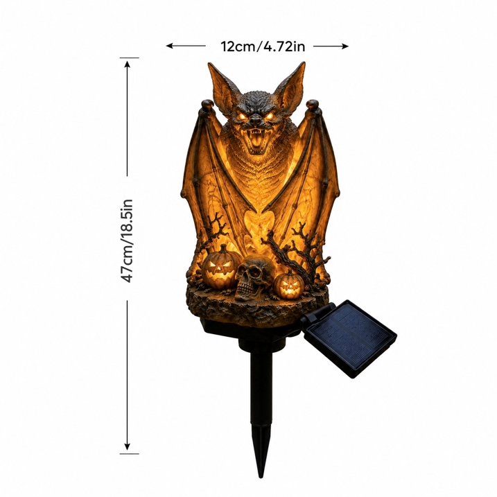 🦇 A Bat That Glows — For Your Garden Path