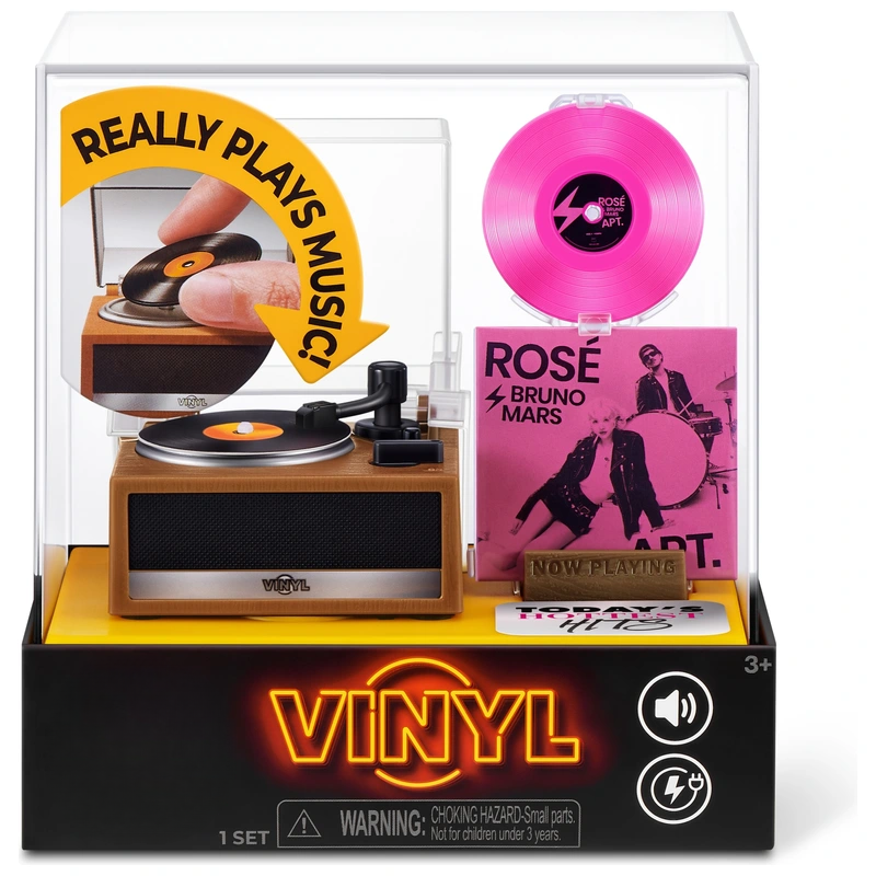 🎵 Mini Turntable. 5 Mystery Vinyls. Endless Surprises.