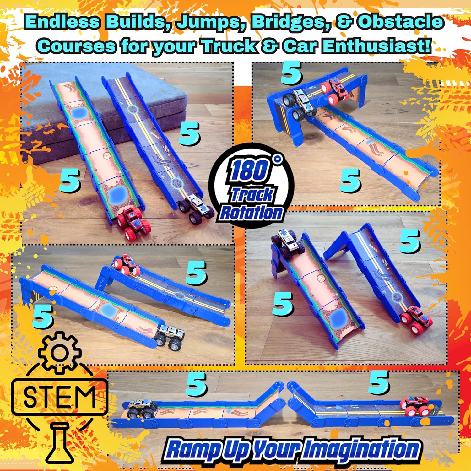Creative Track & Ramp Builder Set 🚗💨