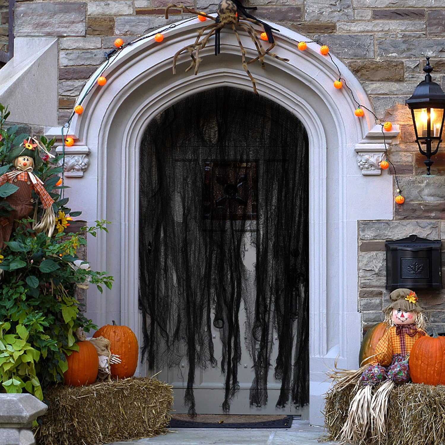 🔥 LAST DAY: 49% OFF! 🎃 Black Creepy Gauze - Scary Halloween Party Decor 🕸️💀