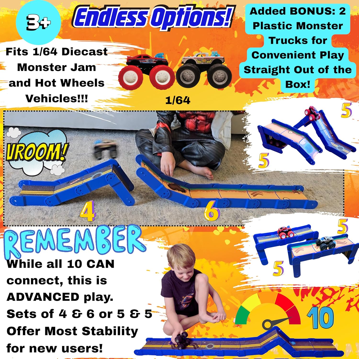 Creative Track & Ramp Builder Set 🚗💨