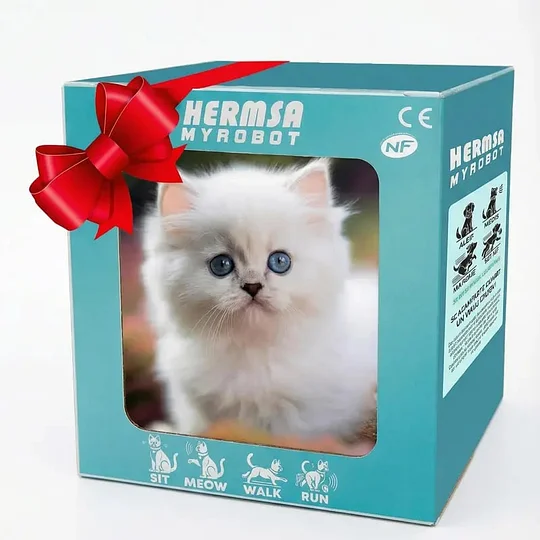 ✨ Robot Cat – My Realistic Interactive Plush Kitty 