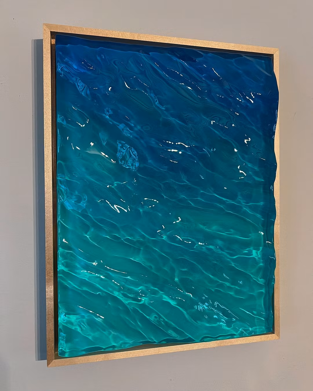 Handmade 3D Epoxy Resin Ocean Wave Art Decor 🌊
