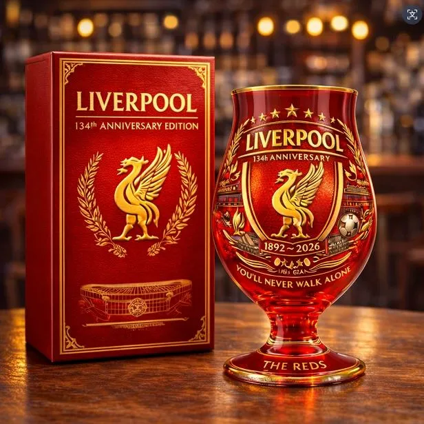 LFC Legacy Edition Pint Glass – 1892–2026 Crest & Liver Bird ⚽🔴