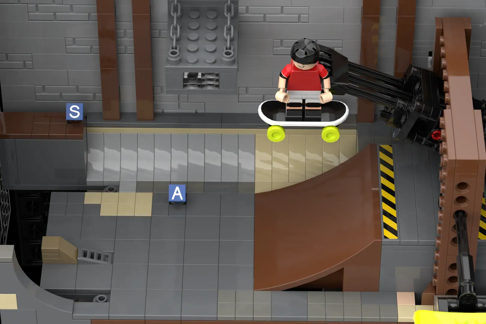Retro Skate Game Building Set 📺🛹