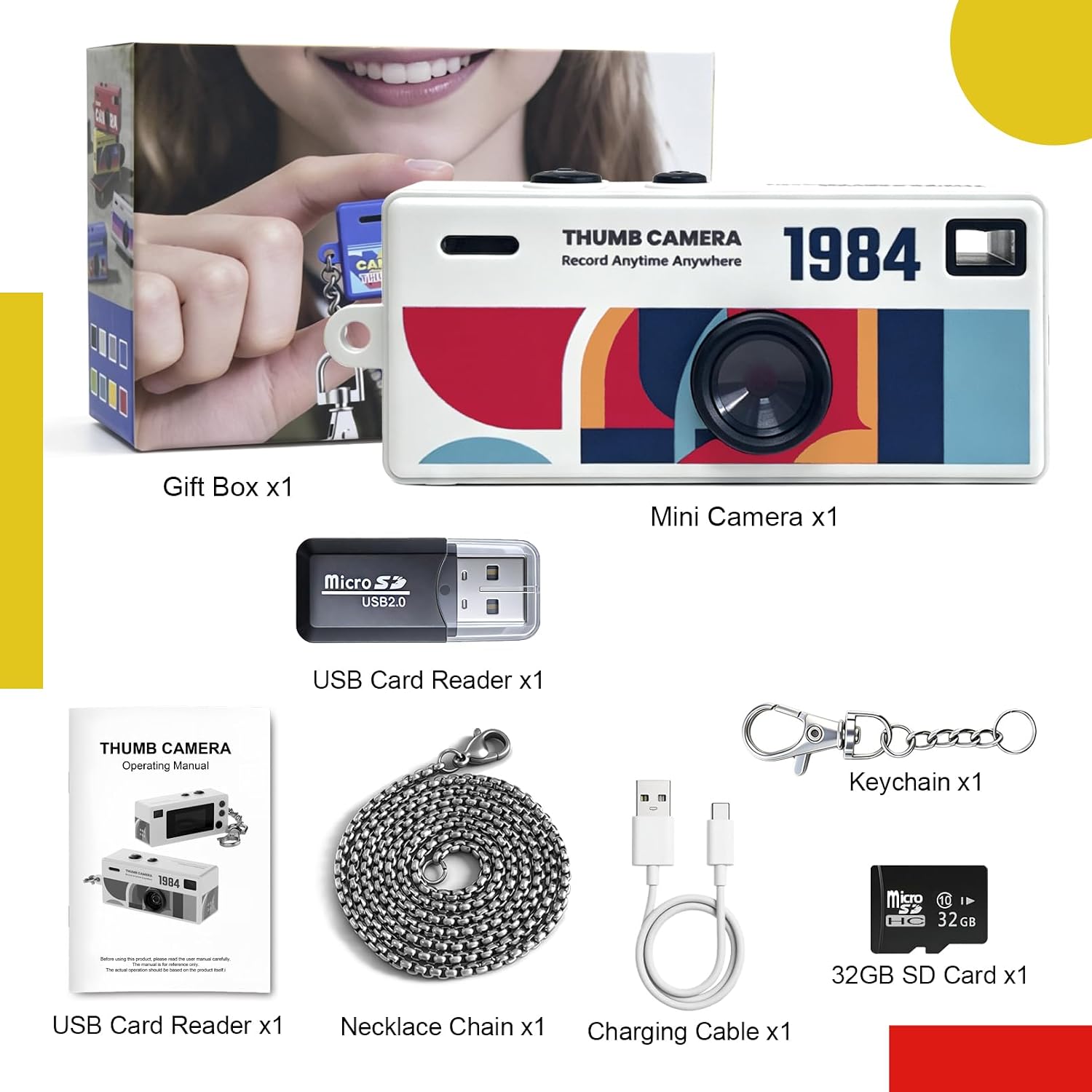 📸 Mini Keychain Camera – Pocket-Sized Photo & Video