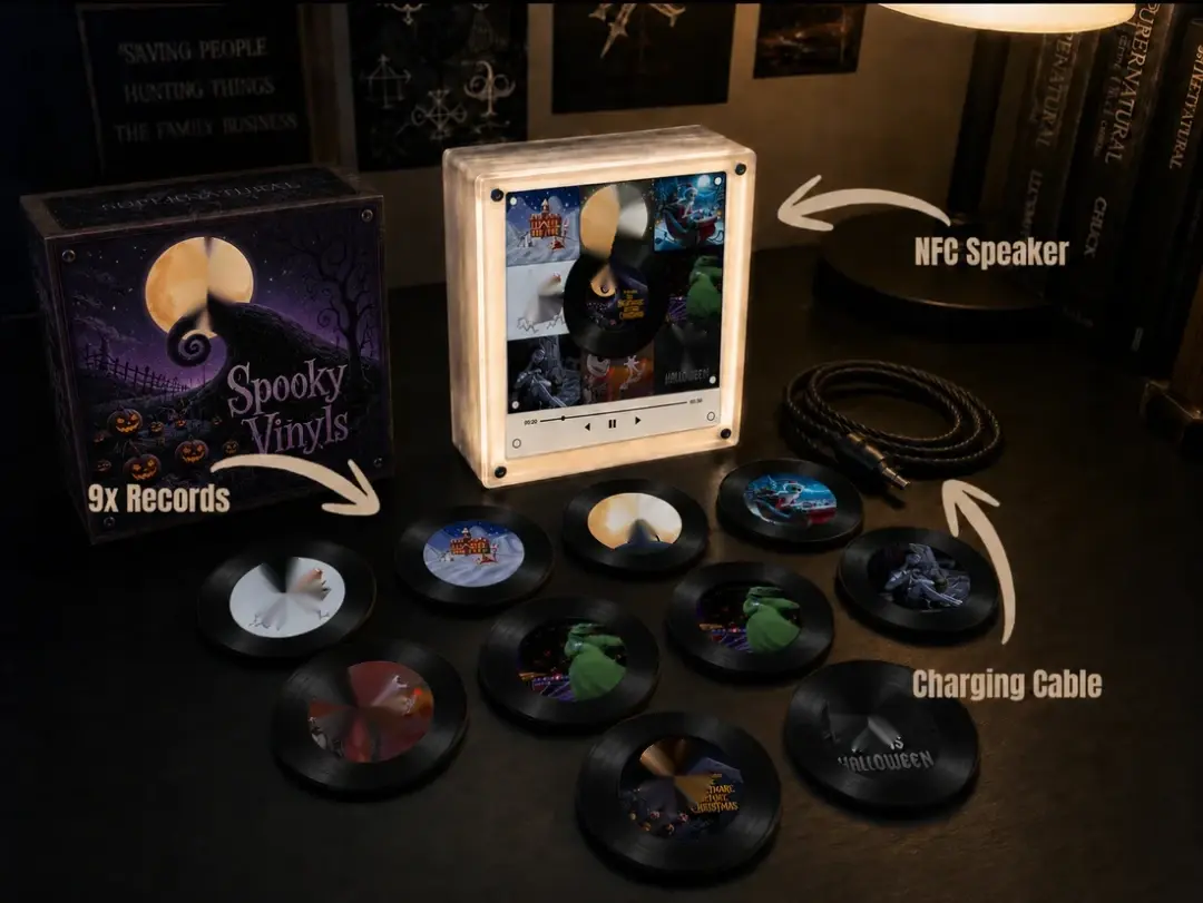🎃 Spooky Vinyls Music Player – Bring Halloween Town Home
