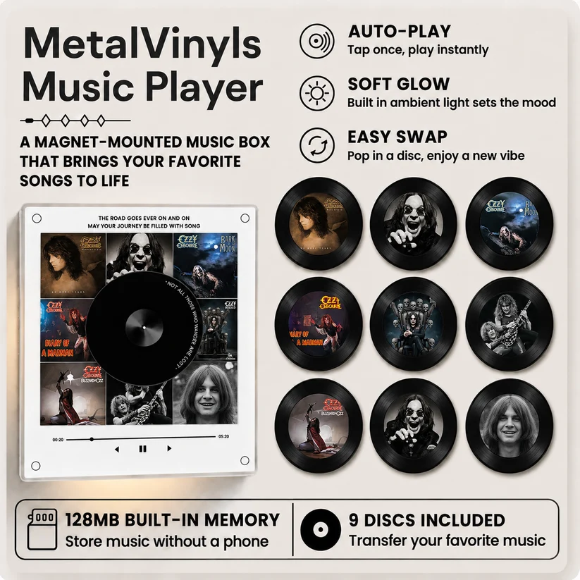 👑 Prince of Darkness — Vinyl Music Frame