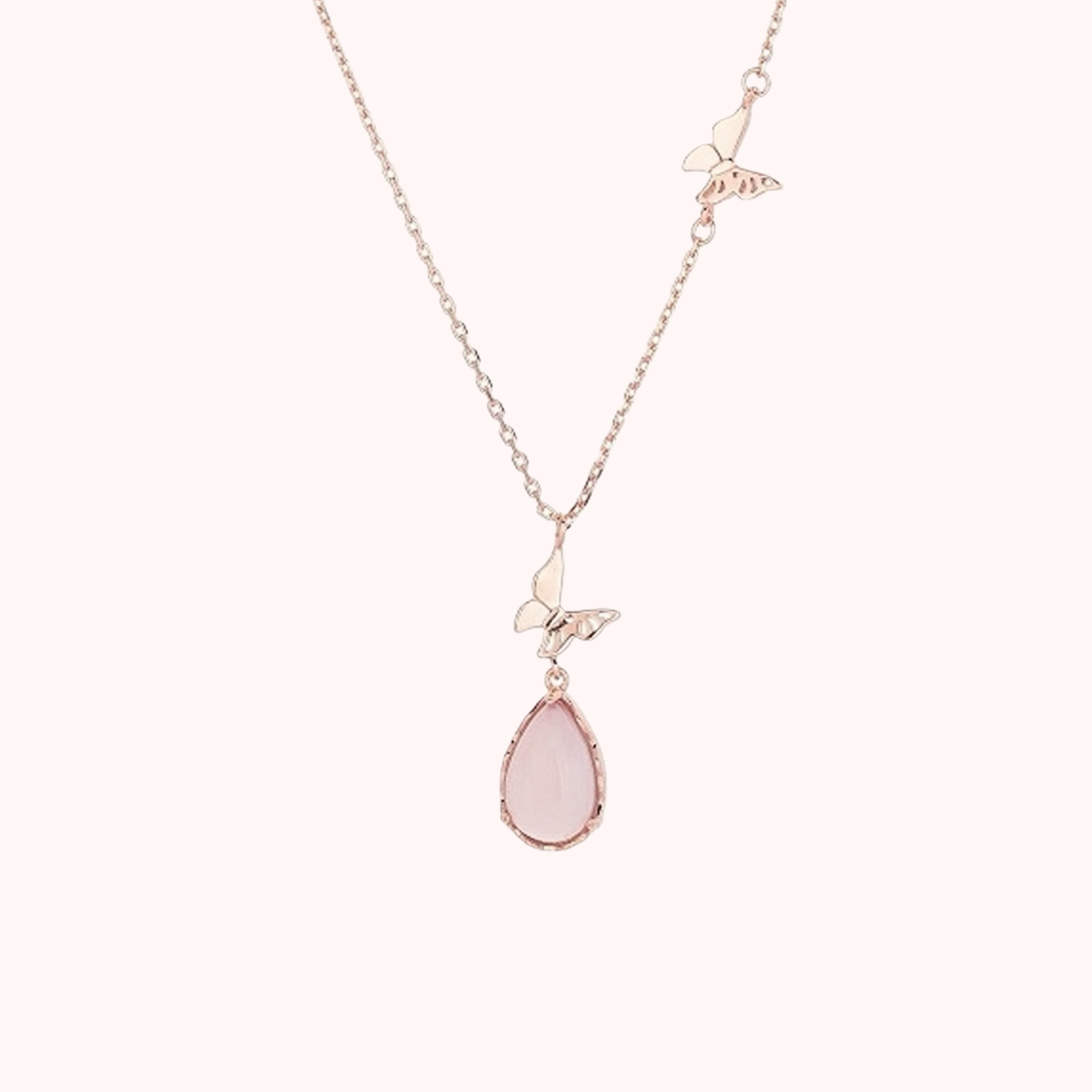 Rose quartz -【Necklace】| 925 silver