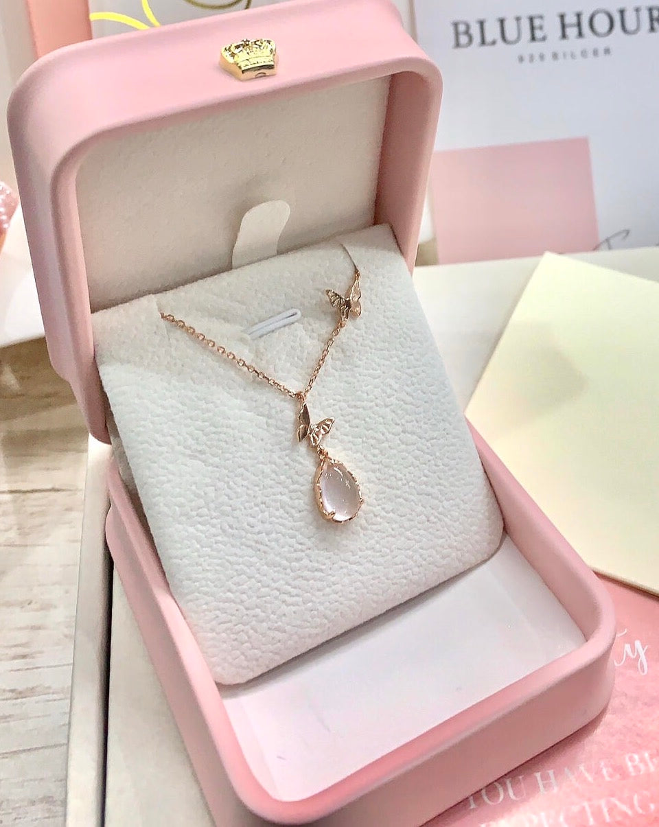 Rose quartz -【Necklace】| 925 silver