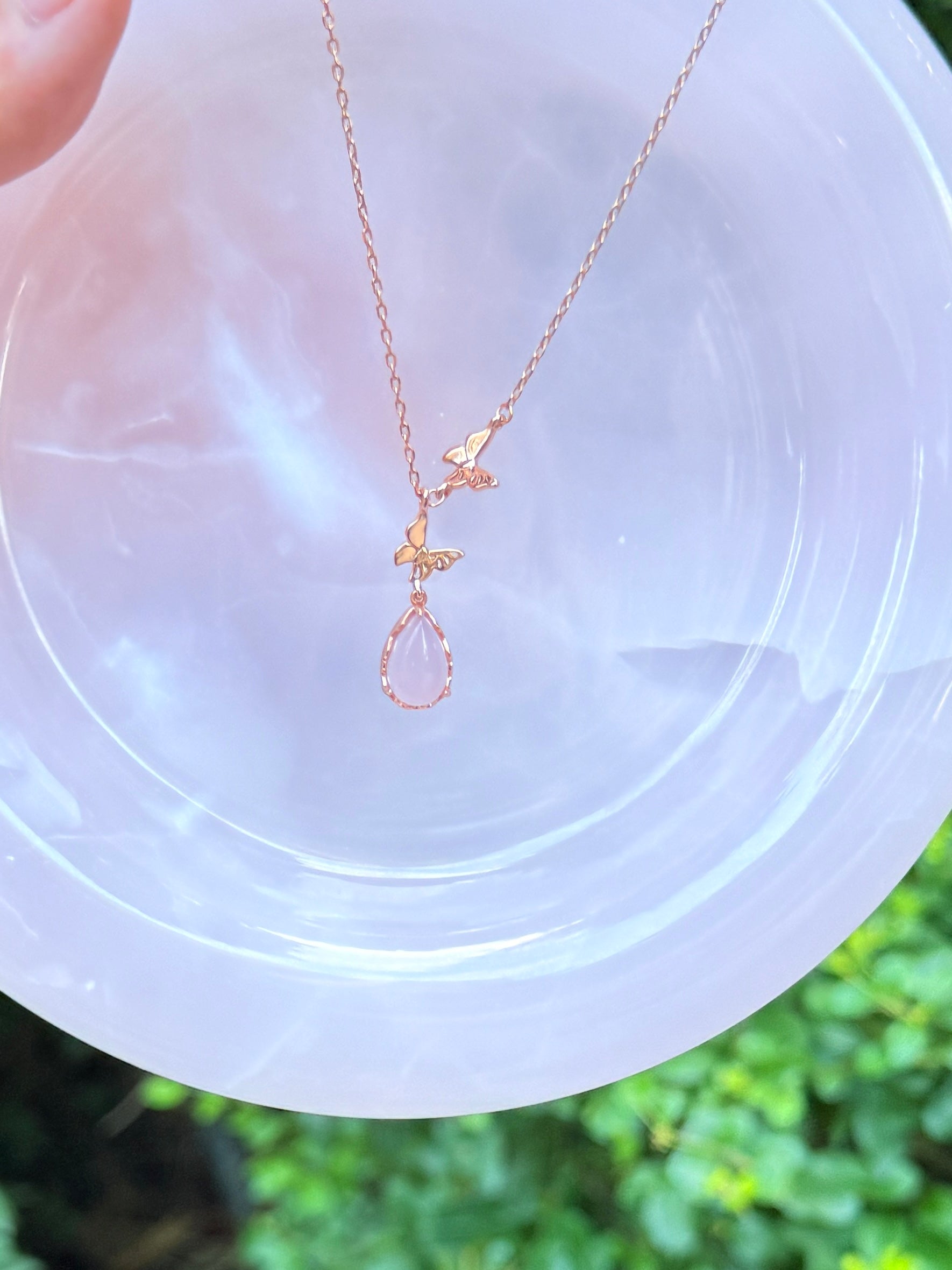 Rose quartz -【Necklace】| 925 silver