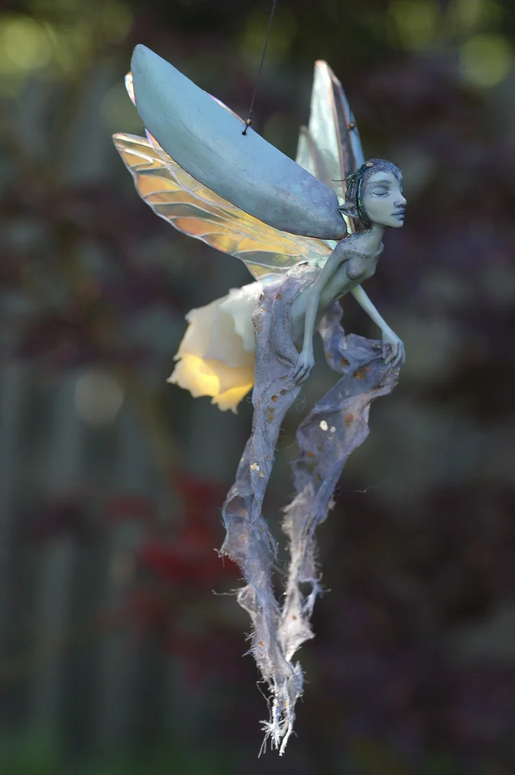 Evangeline – One-of-a-Kind Handcrafted Fairy with LED Glow 🧚‍♀️✨