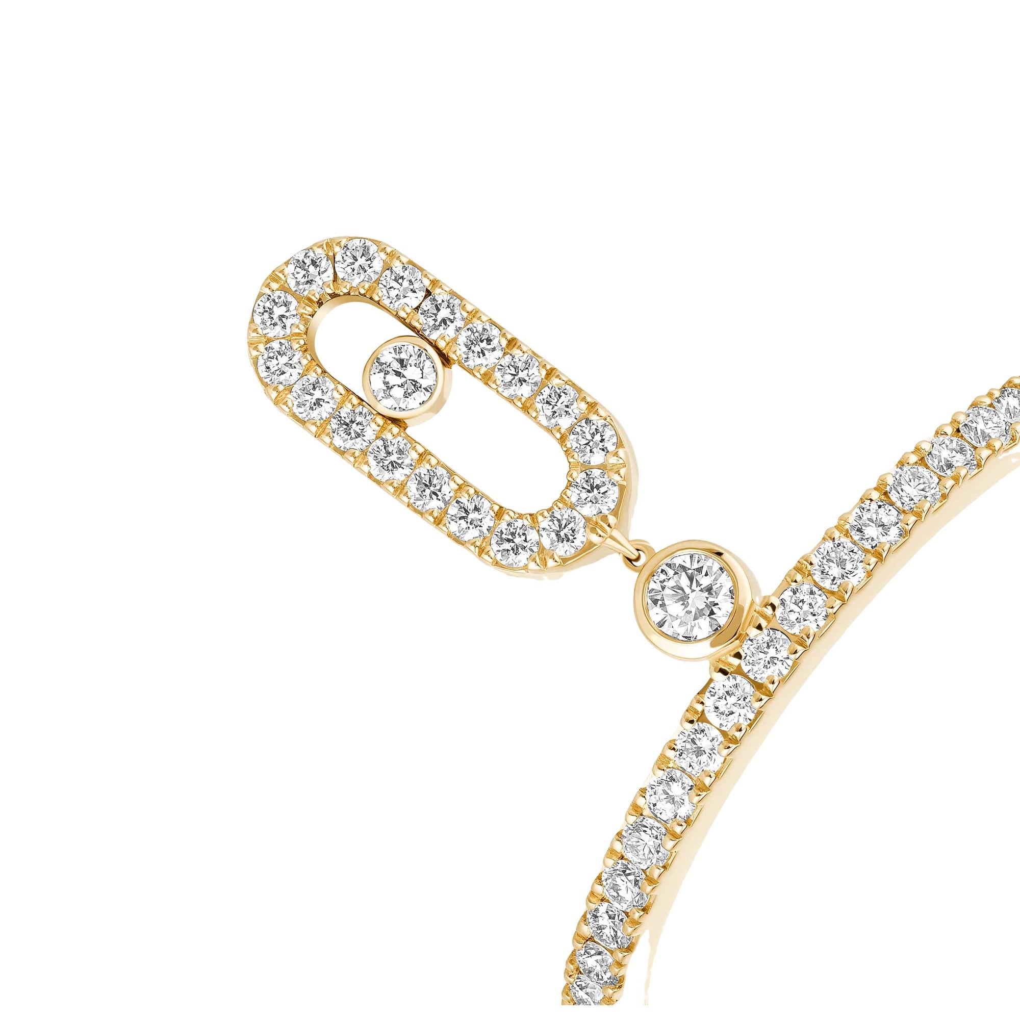 Dune 14K Gold Oval Drop Ring