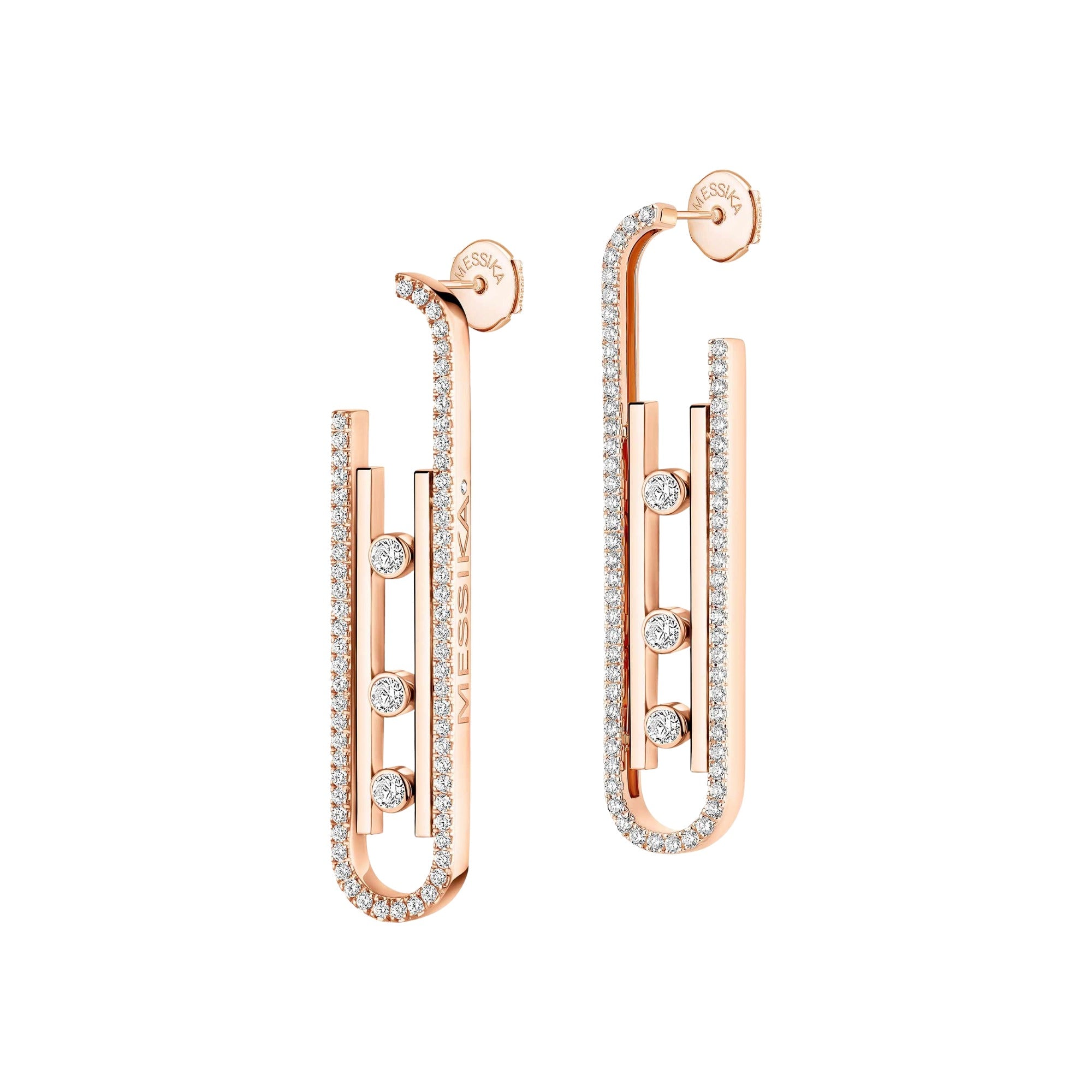 Evelina 14K Gold Move Rectangular Earrings