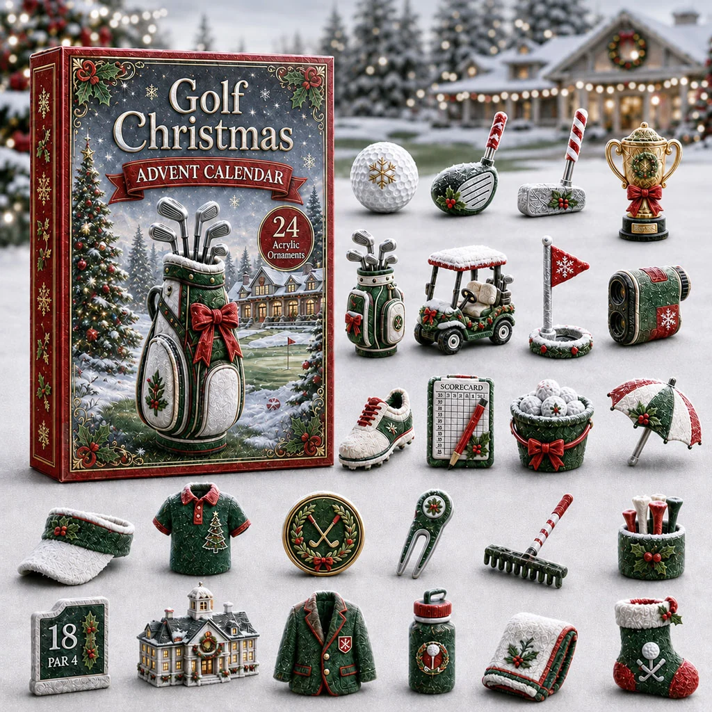 🎄 Acrylic Advent Calendar – 24 Days of Unique Ornaments