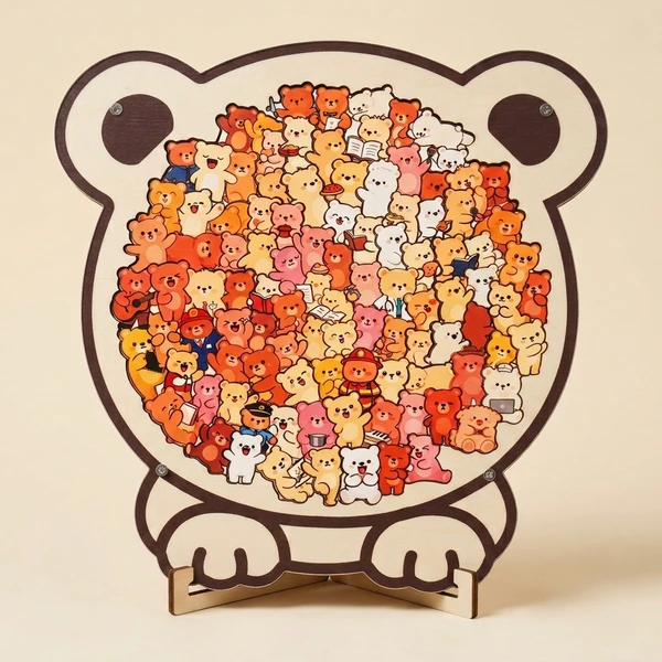 Dog-Shaped Wooden Puzzle – A Moment of Calm in Every Piece 🐾🧩